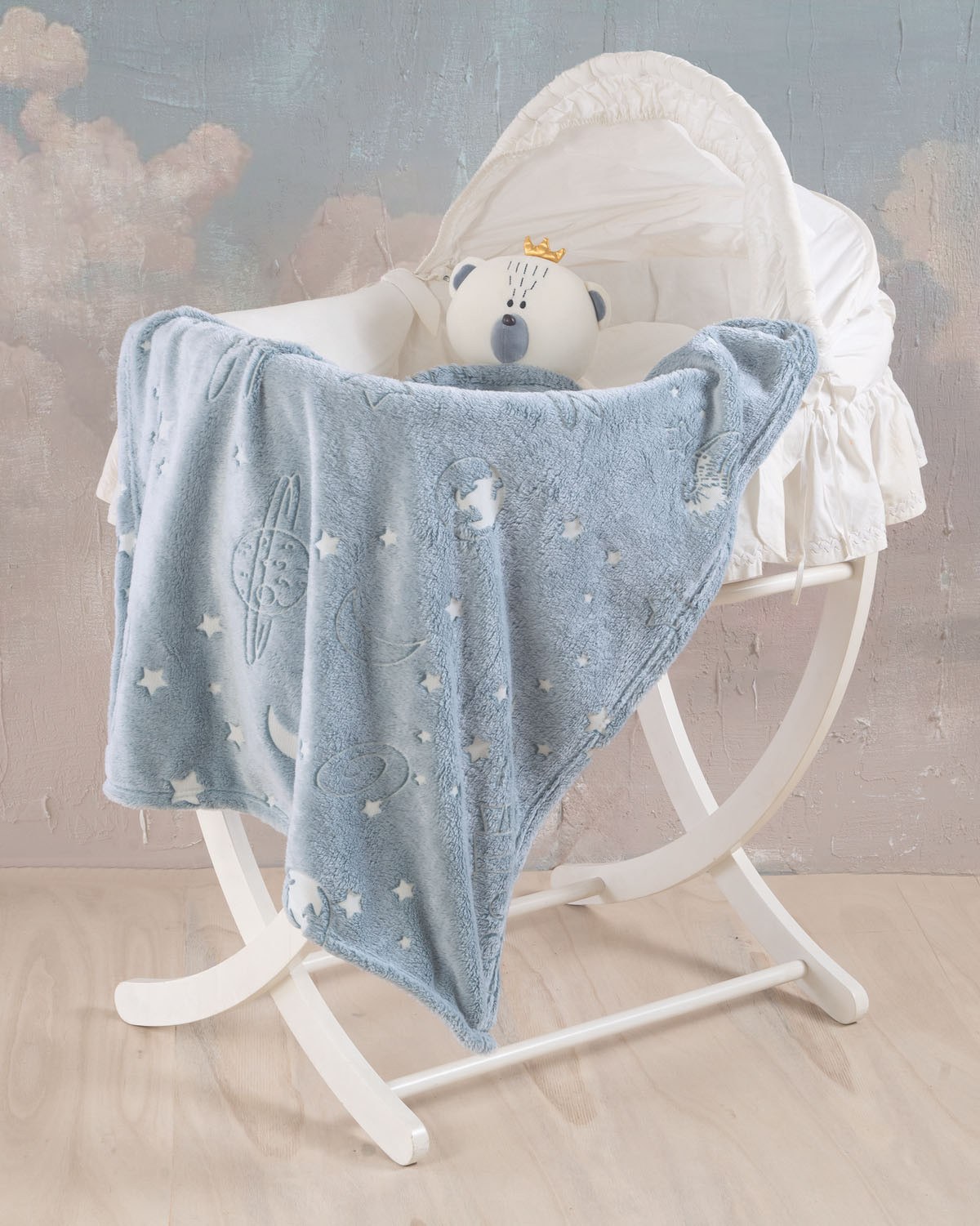 Κουβέρτα Fleece Φωσφοριζέ Αγκαλιάς Rythmos Oddity 80x110