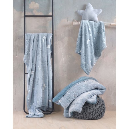 Κουβέρτα Fleece Φωσφοριζέ Αγκαλιάς Rythmos Oddity 80x110