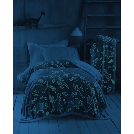 Κουβέρτα Fleece Φωσφοριζέ Αγκαλιάς Rythmos Nelie 80x110