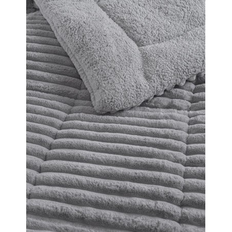 Κουβερτοπάπλωμα Υπέρδιπλο Rythmos Butter Γκρι Ανοιχτο 220x240