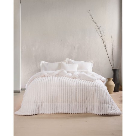 Κουβερτοπάπλωμα Υπέρδιπλο Rythmos Butter Λευκο 220x240