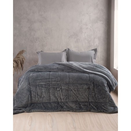 Κουβερτοπάπλωμα Υπέρδιπλο Rythmos Etoile Γκρι 220x240