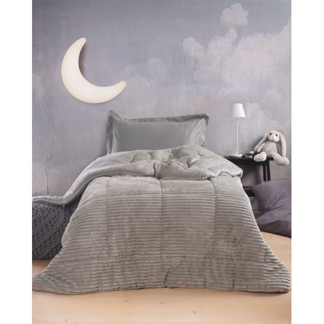 Κουβερτοπάπλωμα Μονό Rythmos Etoile Μπεζ 160x220