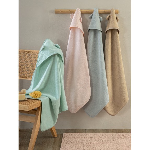 Σετ Βρεφικές Κάπες 2 Τεμαχίων Palamaiki Robin (2) Grey 75x75