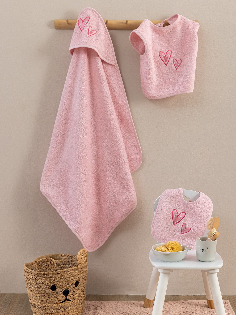 Σετ Λουτρου Βρεφικο Palamaiki BJ568 Γαλάζιο 37x40,20x25,75x75