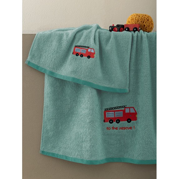 Σετ Παιδικές Πετσέτες 2 Τεμαχίων Palamaiki Rescue Μπλε...
