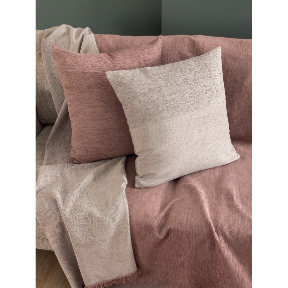 Μαξιλαροθήκη Διακόσμησης Palamaiki Parva Pink 55x55