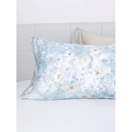 Σετ Σεντόνια Υπέρδιπλα 4 Τεμαχίων Palamaiki VAL103 Γαλάζιο 245x270