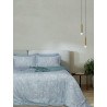 Σετ Σεντόνια Υπέρδιπλα 4 Τεμαχίων Palamaiki VAL104 Γαλάζιο 245x270