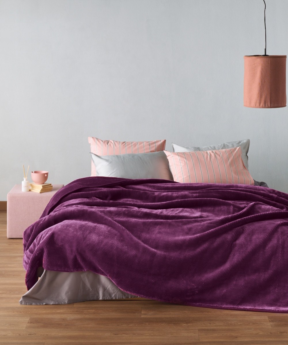 Κουβέρτα Βελουτέ King Size Kentia Bella 05 260x240