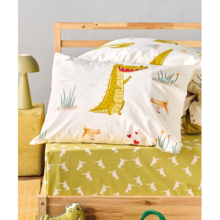 Σετ Παιδική Παπλωματοθήκη Μονή 2 Τεμαχίων Kentia Cocordilo  165x245