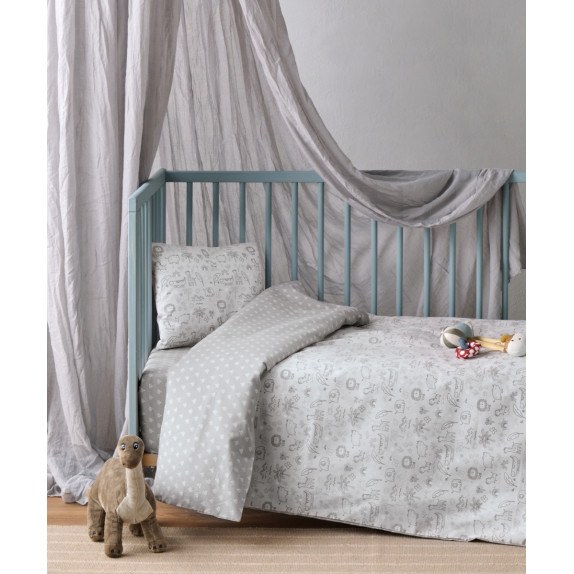 Σετ Σεντόνια Κούνιας 3 Τεμαχίων Kentia Cungo 120x170