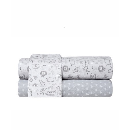 Σετ Σεντόνια Κούνιας 3 Τεμαχίων Kentia Cungo 120x170