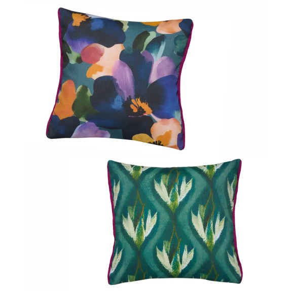 Σετ Μαξιλαροθήκες Διακόσμησης 2 Τεμαχίων Kentia Fancy W25...