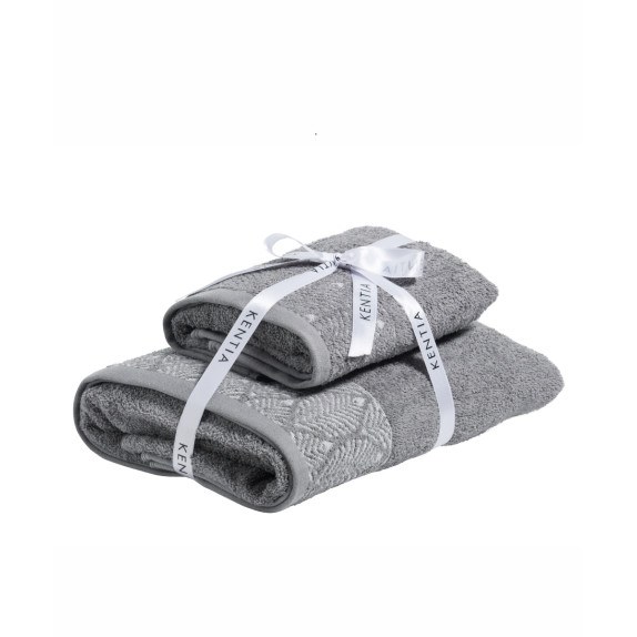 Σετ Πετσέτες 2 Τεμαχίων Kentia Lela 22 70x140,50x90