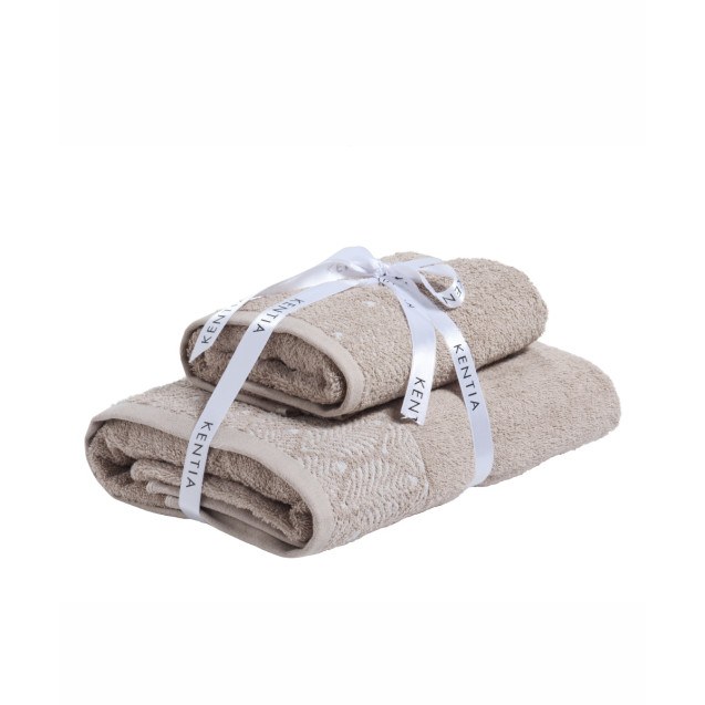 Σετ Πετσέτες 2 Τεμαχίων Kentia Lela 26...