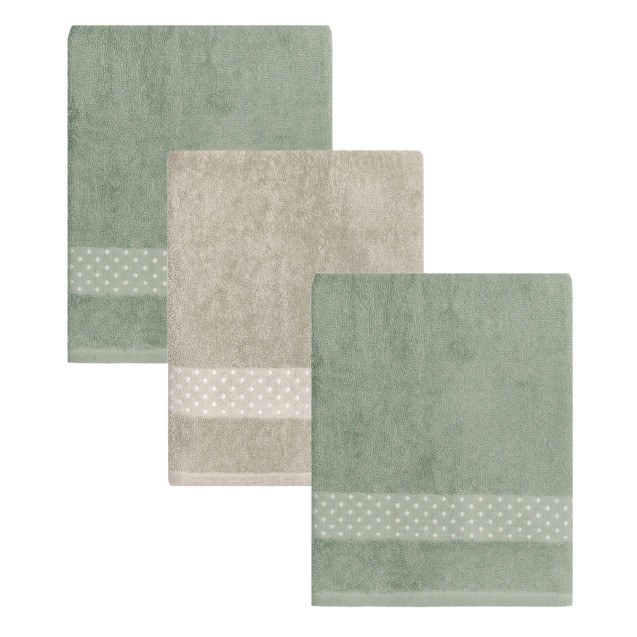 Σετ Πετσέτες Προσώπου 3 Τεμαχίων Kentia Manuel...