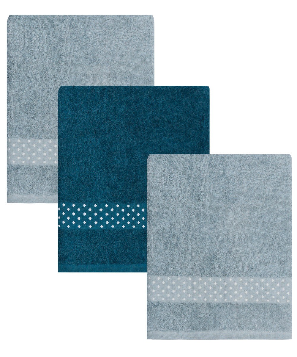 Σετ Πετσέτες Προσώπου 3 Τεμαχίων Kentia Manuel 19 50x90