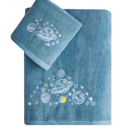 Σετ Βρεφικές Πετσέτες 2 Τεμαχίων Kentia Mercury 70x125,46x60