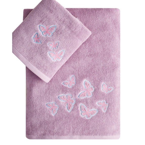 Σετ Βρεφικές Πετσέτες 2 Τεμαχίων Kentia Niobi 70x125,46x60