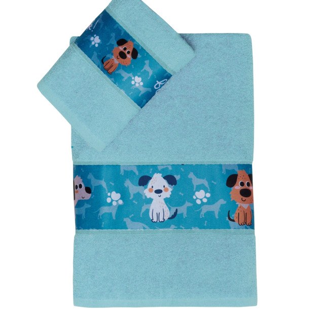 Σετ Παιδικές Πετσέτες 2 Τεμαχίων Kentia Pongo...
