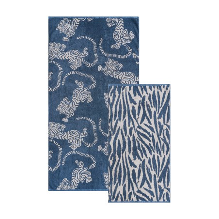 Σετ Πετσέτες 2 Τεμαχίων Kentia Shiro 01 70x140,50x90