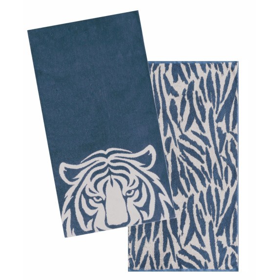 Σετ Πετσέτες Προσώπου 2 Τεμαχίων Kentia Shiro 01 50x90