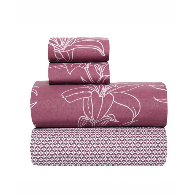 Σετ Σεντόνια King Size 4 Τεμαχίων Kentia Silia...