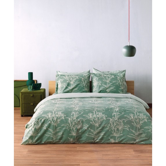 Σετ Παπλωματοθήκη King Size 3 Τεμαχίων Kentia Silia 36...