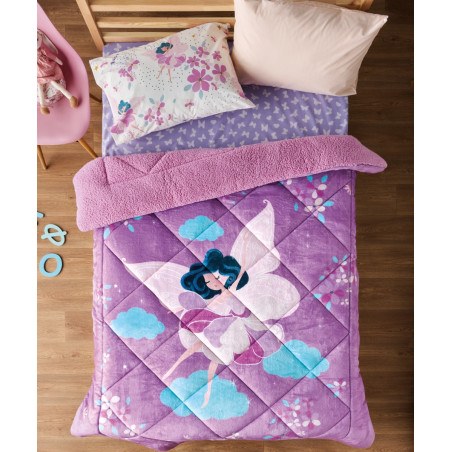 Παιδικό Κουβερτοπάπλωμα Μονό με Sherpa Kentia Sirin 160x220