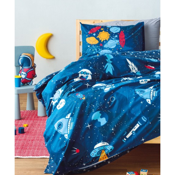 Σετ Παιδικά Σεντόνια Μονά 3 Τεμαχίων Kentia Sirius  160x270