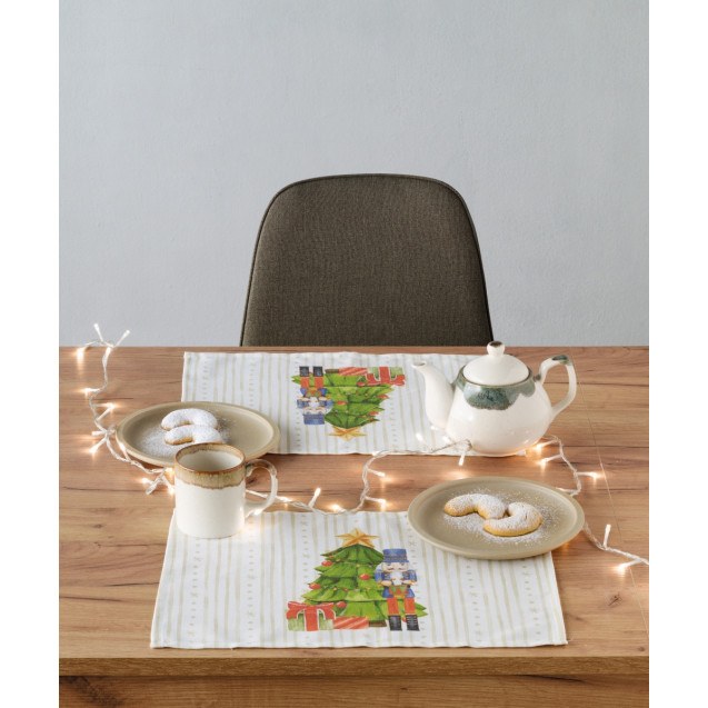 Σετ Χριστουγεννιάτικα Σουπλά 4 Τεμαχίων Kentia...