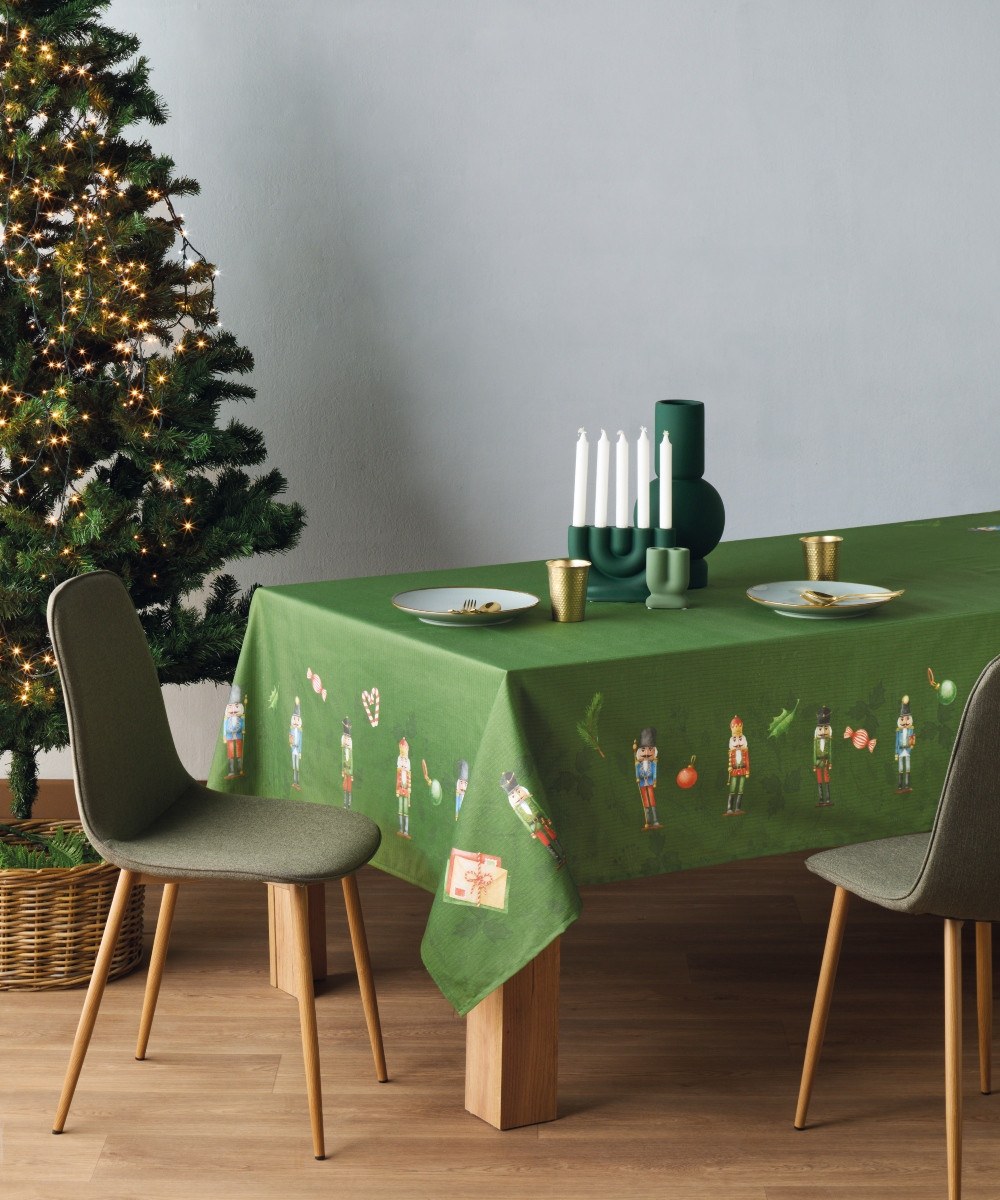 Χριστουγεννιάτικο Τραπεζομάντηλο Kentia Snow 255 160x28