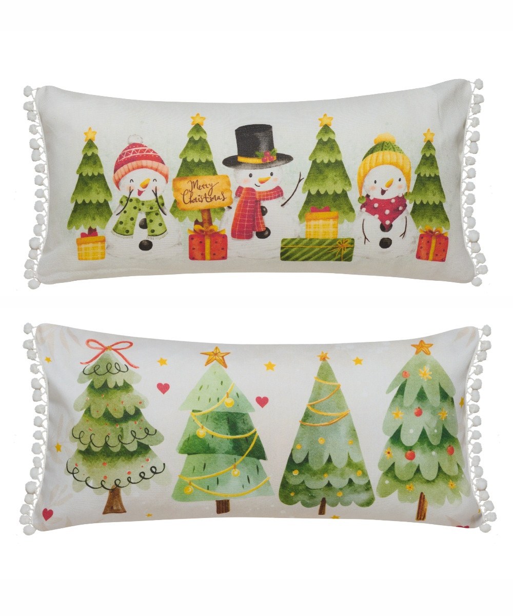 Χριστουγεννιάτικο Μαξιλάρι Διακόσμησης Kentia Snow 257 30x60