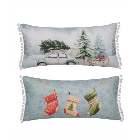 Χριστουγεννιάτικο Μαξιλάρι Διακόσμησης Kentia Snow 258 30x60