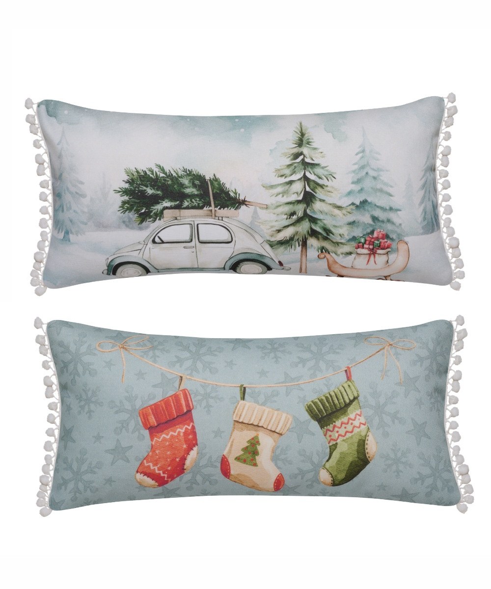Χριστουγεννιάτικο Μαξιλάρι Διακόσμησης Kentia Snow 258 30x60