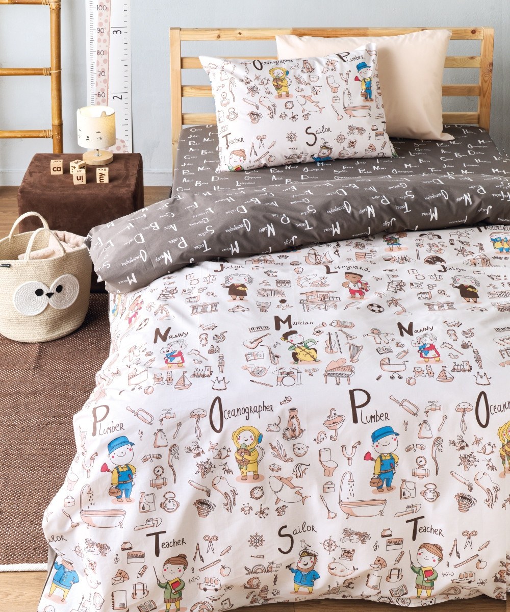 Σετ Παιδική Παπλωματοθήκη Μονή 2 Τεμαχίων Kentia Wali 165x245