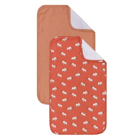 Σέτ Σελτεδάκια 2 τεμαχίων Kentia Yn 25 Elephants- Orange 72x42