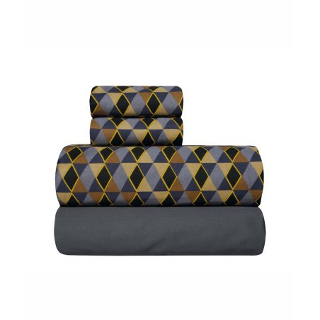 Σετ Σεντόνια Υπέρδιπλα 4 Τεμαχίων Kentia Zahos 04 240x270