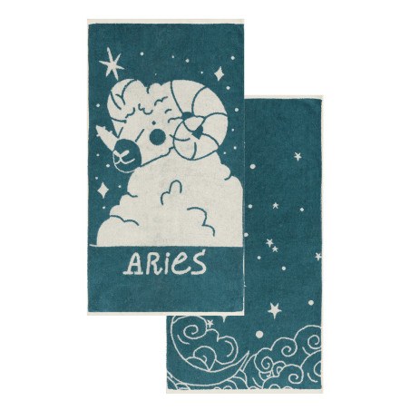 Σετ Πετσέτες Προσώπου 2 Τεμαχίων Kentia Zodiac-Aries 50x90