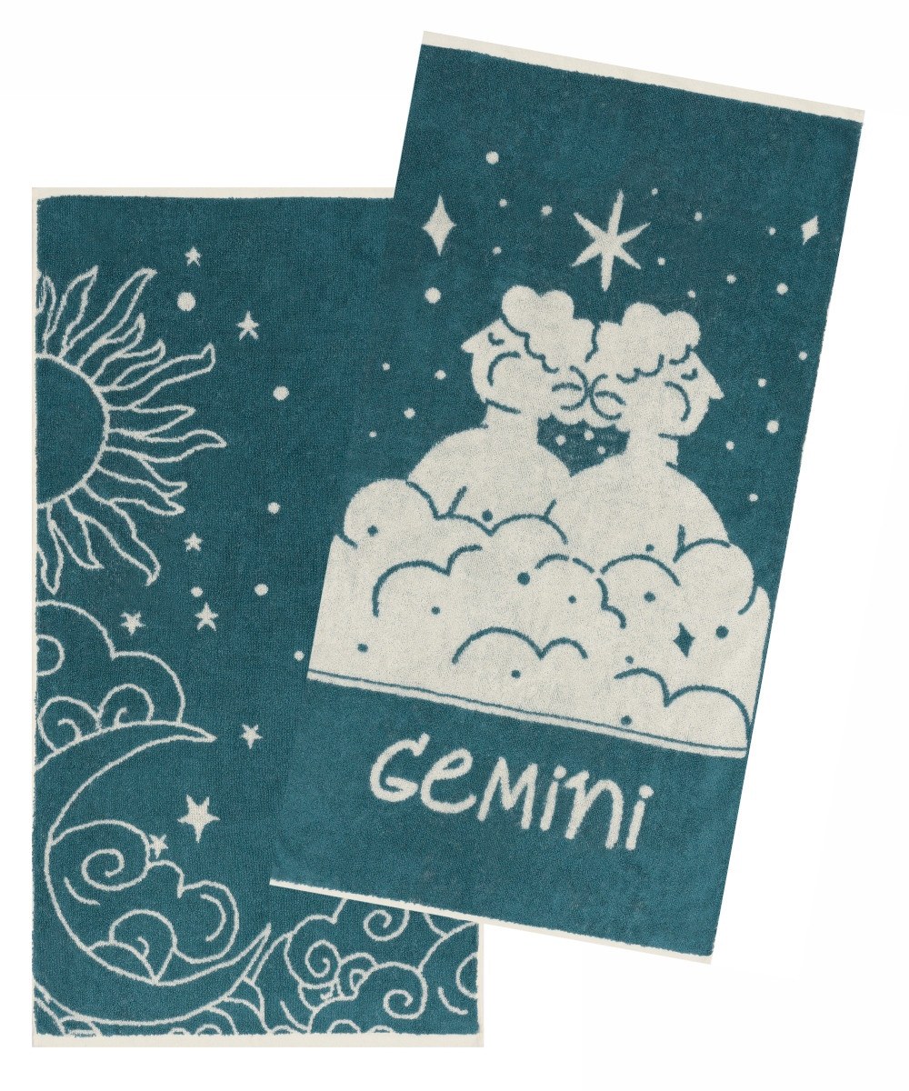 Σετ Πετσέτες Προσώπου 2 Τεμαχίων Kentia Zodiac-Gemini 5