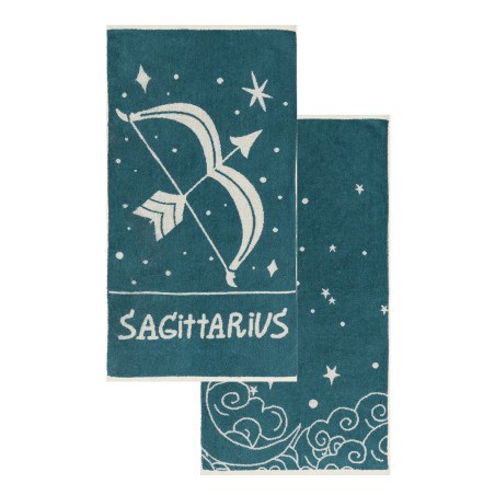 Σετ Πετσέτες Προσώπου 2 Τεμαχίων Kentia Zodiac-Sagitarius 50x90