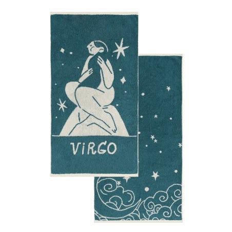 Σετ Πετσέτες Προσώπου 2 Τεμαχίων Kentia Zodiac-Virgo 50x90