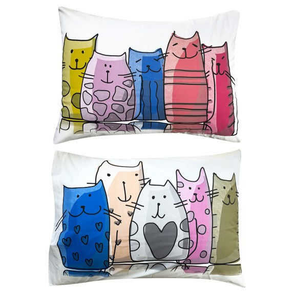 Σετ Μαξιλαροθήκες 2 Τεμαχίων Kentia Zuzu 50x70