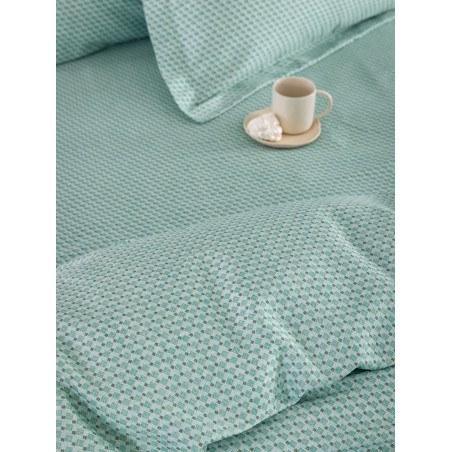 Σετ Σεντόνια Υπέρδιπλα 4 Τεμαχίων Palamaiki PAL704 Τυρκουάζ 240x270