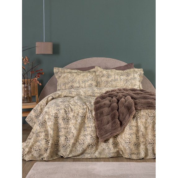 Σετ Σεντόνια King Size 4 Τεμαχίων Palamaiki PAL706 Μπεζ...