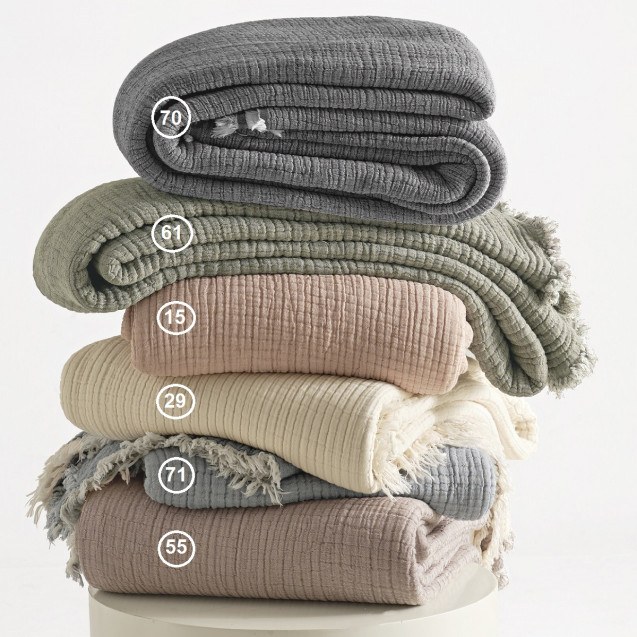 Κουβερλι Βαμβακερη Μουσελινα Υπερδιπλη 240Χ250...