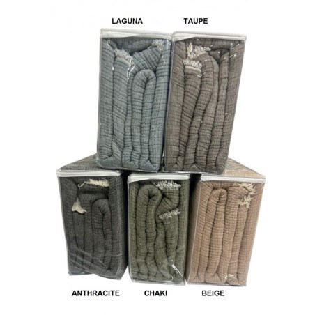 Κουβερλι Βαμβακερη Μουσελινα Υπερδιπλη 240Χ250 Adam Home - Laguna 71