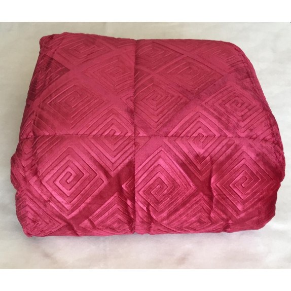 Κουβερτοπαπλωμα Ημιδιπλο 180x240 Adam Home (510) Red