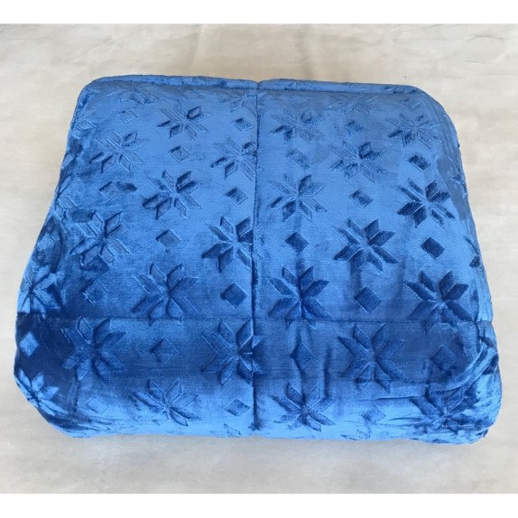 Κουβερτοπαπλωμα Ημιδιπλο 180x240 Adam Home (500) Blue